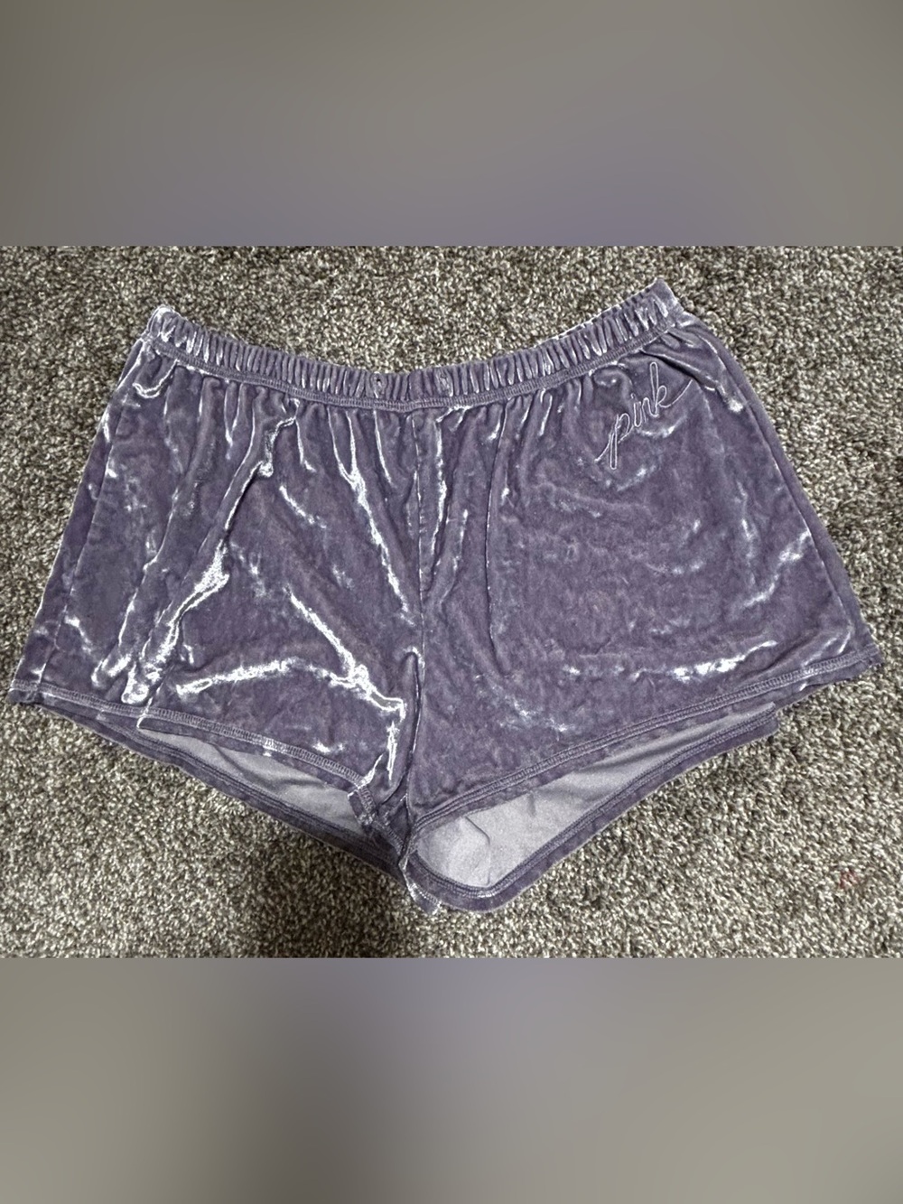 Victorias Secret Pink Velvet Sleep Shorts
